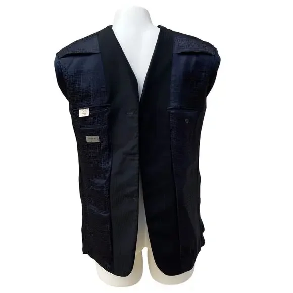 Givenchy Sport Coat Blazer Jacket 43” Chest Black Wool 3 Button Single Breasted - Picture 10 of 15